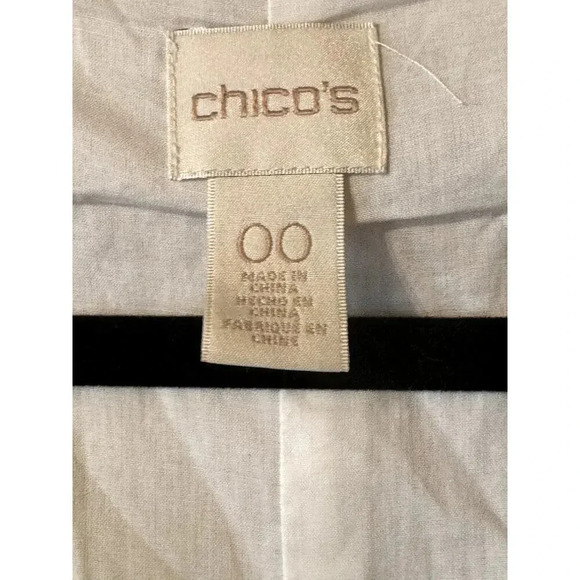 Chico's 100% Cotton 00/S Embroidered Maxi Sundress hi/low resort vacation cruise - Picture 7 of 10